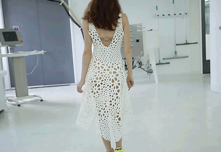 3D定制打印長裙輕盈飄逸